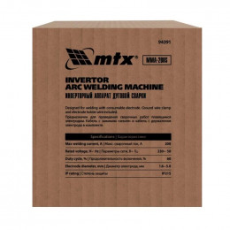 Инверторный аппарат дуговой сварки MTX MMA-200S