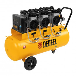 Компрессор безмасляный, малошумный Denzel DLS 3300/100