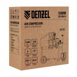 Компрессор воздушный Denzel DC1500/24