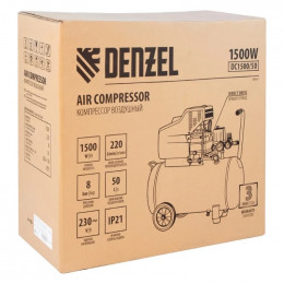 Компрессор воздушный, прямой привод Denzel DC1500/50