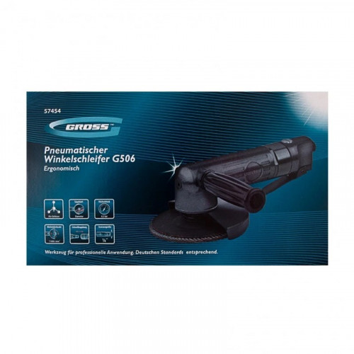 Шлифмашина угловая пневматическая Gross G506.5"