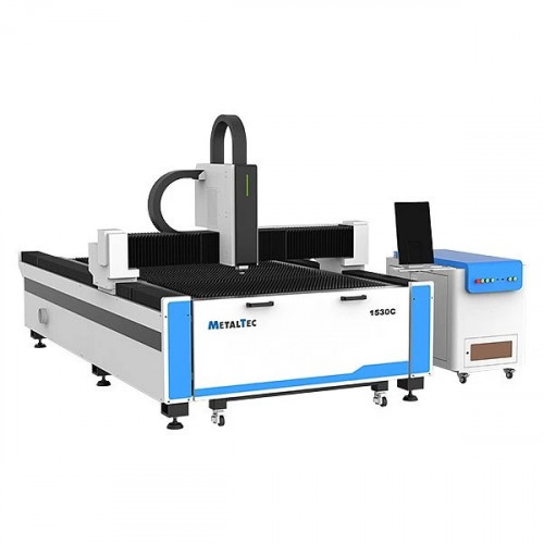 Оптоволоконный лазерный станок MetalTec 1530C (3000W) с ручной сменой рабочих столов