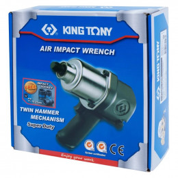 Гайковерт пневматический ударный 1/2", 678 Hм KING TONY P33421-040B