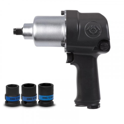 Гайковерт пневматический ударный 1/2", 678 Нм KING TONY P33411-040B