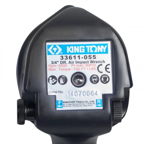 Гайковерт пневматический ударный 3/4", 949 Нм KING TONY 33611-055