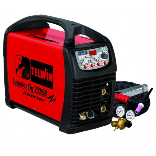 Сварочный аппарат TELWIN SUPERIOR TIG 252 AC/DC HF/LIFT VRD 400V + ACC