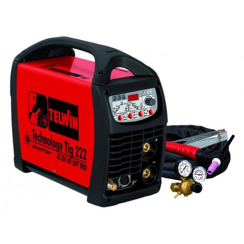 Сварочный аппарат TELWIN TECHNOLOGY TIG 222 AC/DC-HF/LIFT 230V + ACC