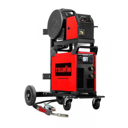 Сварочный полуавтомат TELWIN SUPERMIG 350i PACK + TROLLEY 400V