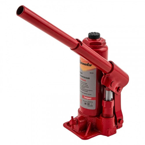 Домкрат гидравлический бутылочный Sparta Compact 4 т, 180-320 мм