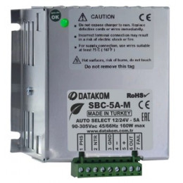 Зарядное устройство Datakom SBC-5A-M (12В/24B, 5A, 100-240B)