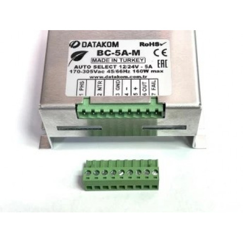 Зарядное устройство Datakom BC-5A-M (12В/24В, 5А, 220-240В)