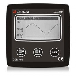 Анализатор сети Datakom DKM-409-TS4 96x96 мм, 2.9” LCD, RS485, USB/Device, 49 гармоник, AC