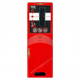 Комплект: лазерный уровень RGK UL-44W Black с калибровкой + штанга-упор приемник рейка кронштейн